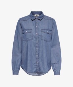 Denim Jean Top Jacket Sleeve Crop Women